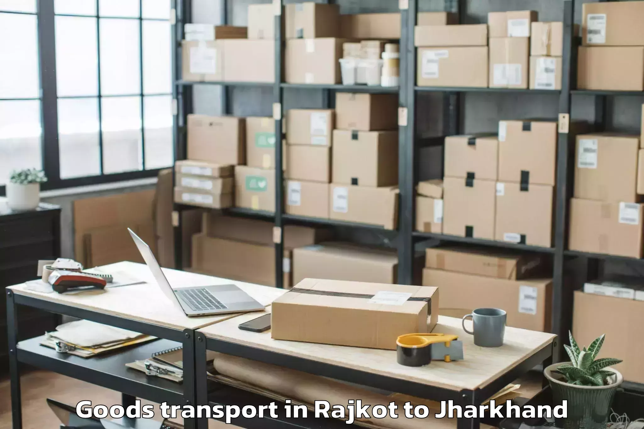 Book Rajkot to Chatra Goods Transport Online